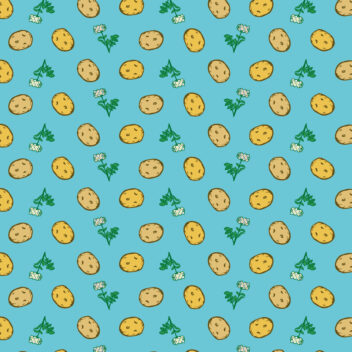 Ⓒエガクスタンプ ラッピングポテトペーパー